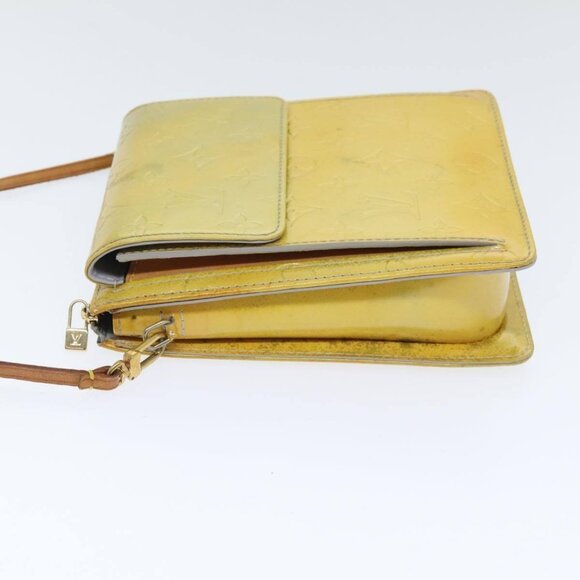 LOUIS VUITTON Monogram Vernis Motto Accessory Pouch Gris LV Auth - Picture 4 of 16